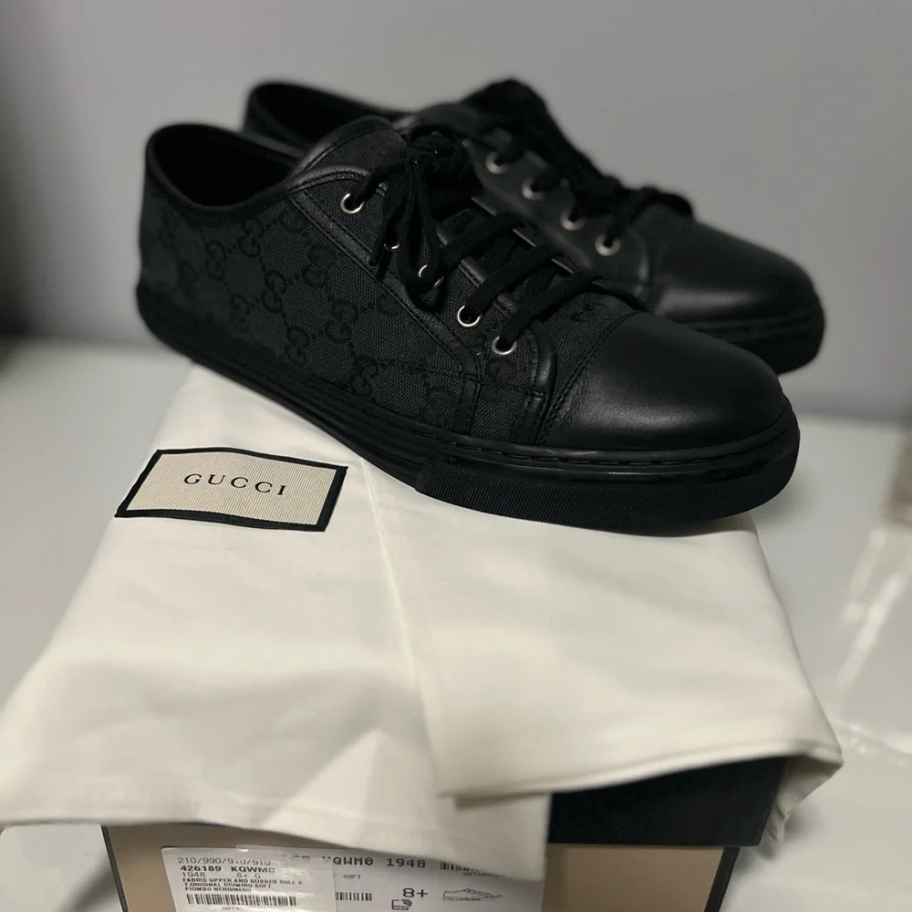 Gucci Black Sneakers Minimalist Design